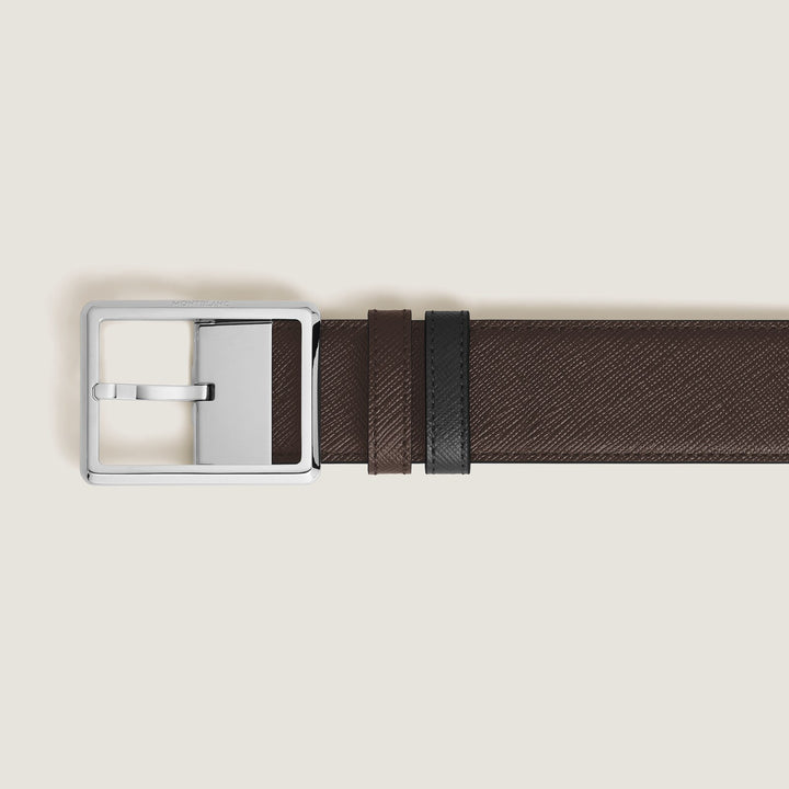 Montblanc Rectangular 35 mm Reversible Belt in Sartorial Leather MB222195