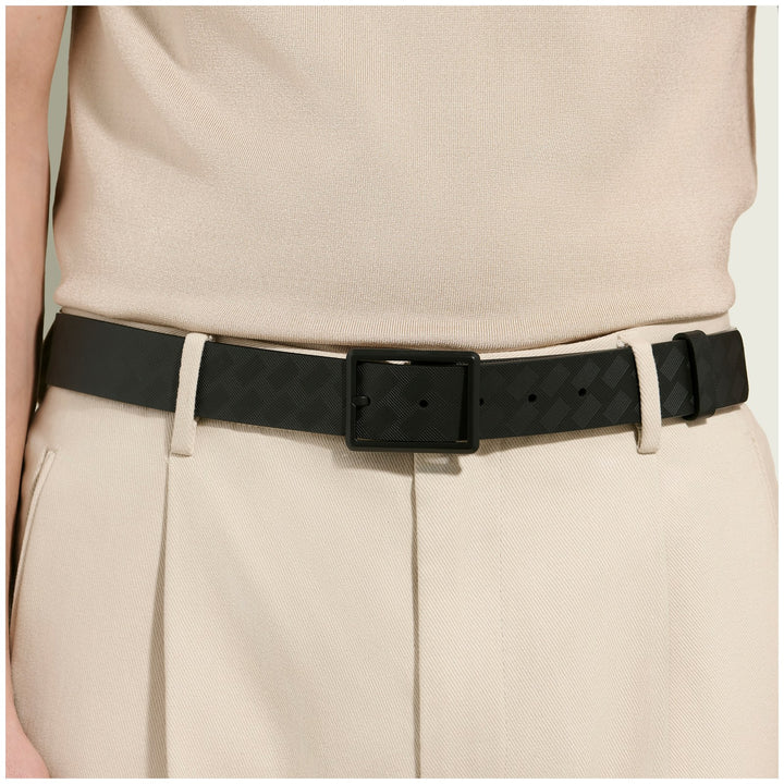 Montblanc 35 mm Reversible Belt in Extreme Leather with Rectangular Buckle MB222197