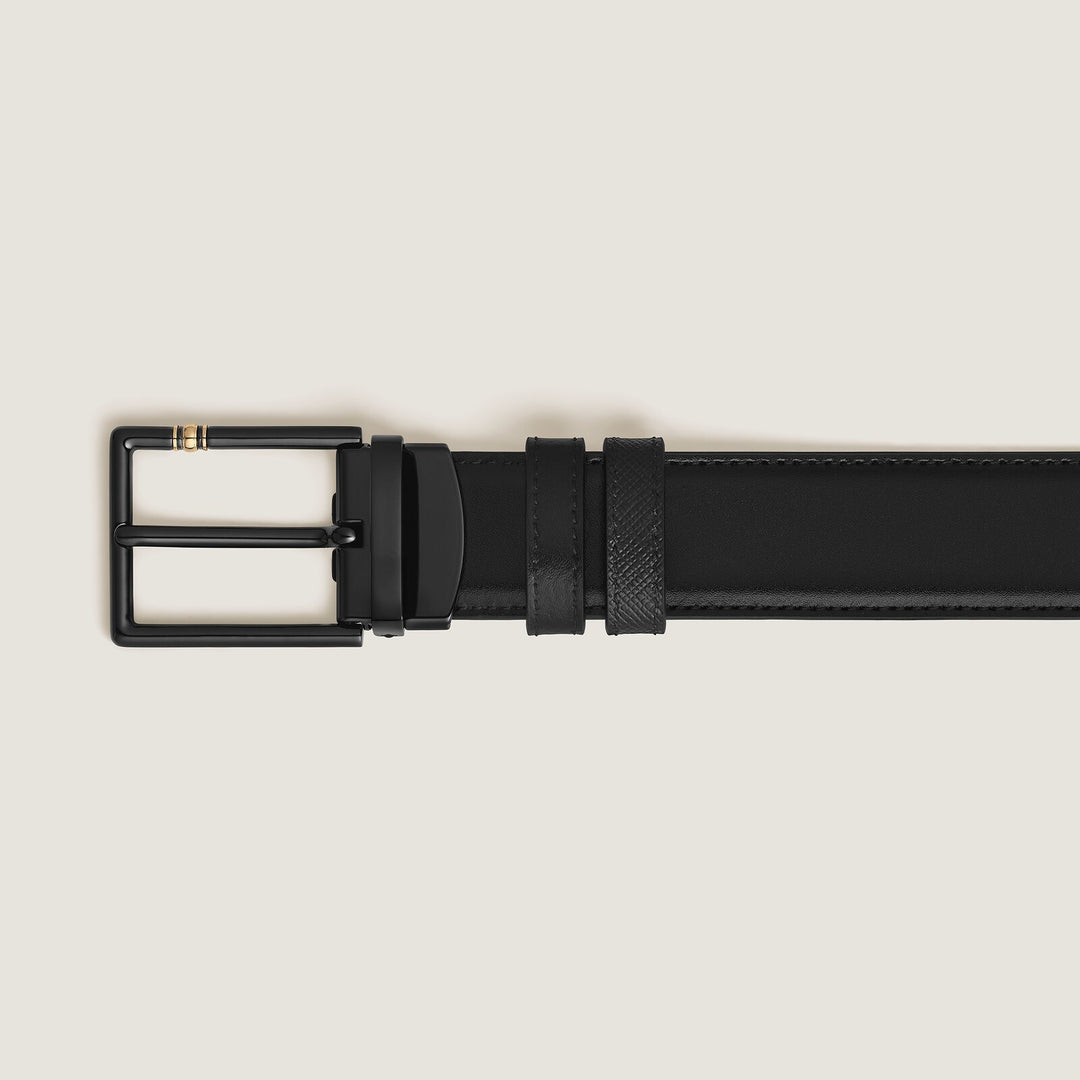 Montblanc 30 mm Reversible Belt in Leather with Rectangular Meisterstück Buckle MB222209