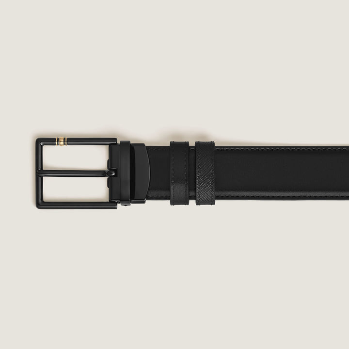 Montblanc 30 mm Reversible Belt in Leather with Rectangular Meisterstück Buckle MB222209