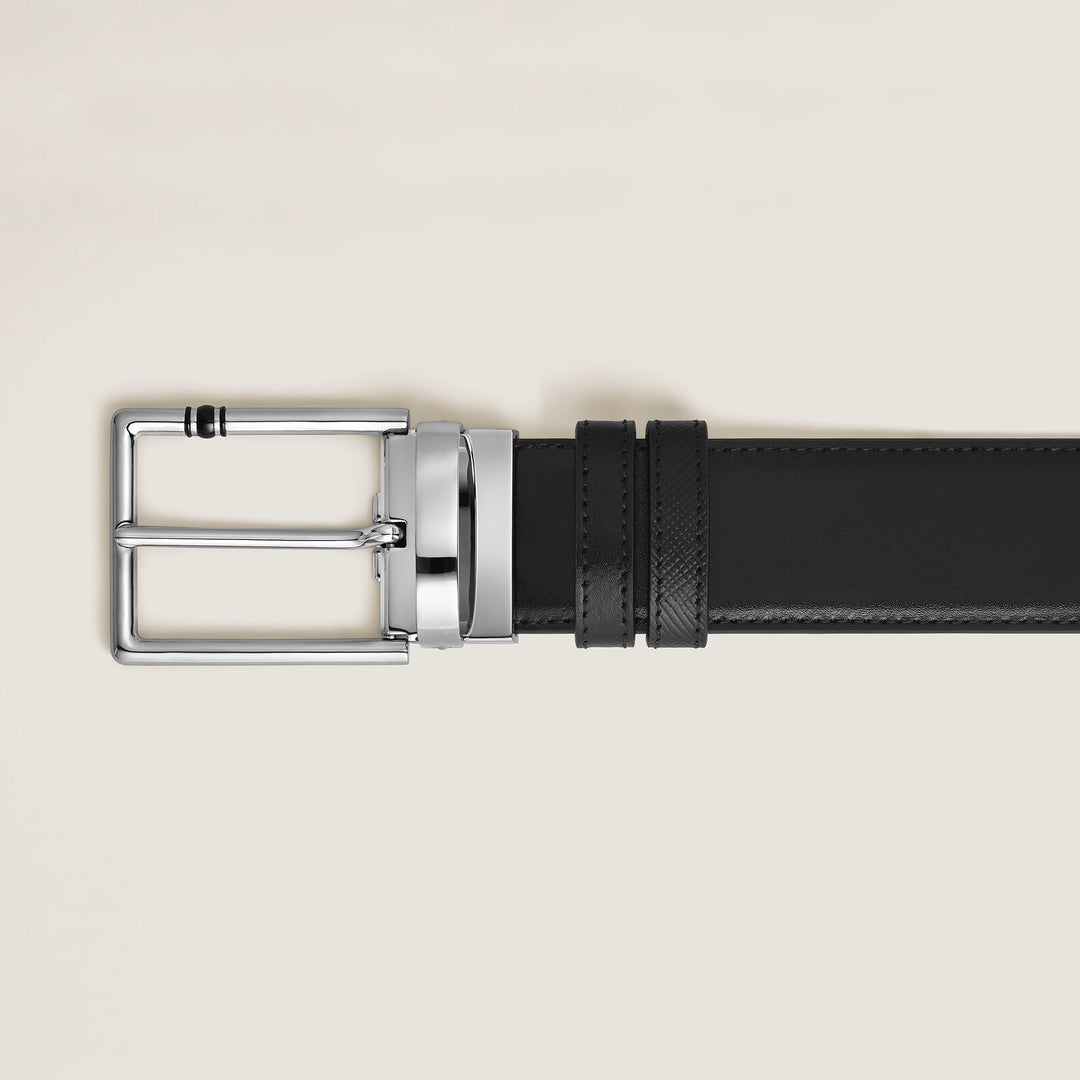 Montblanc 35 mm Reversible Belt in Leather with Rectangular Meisterstück Buckle MB222215