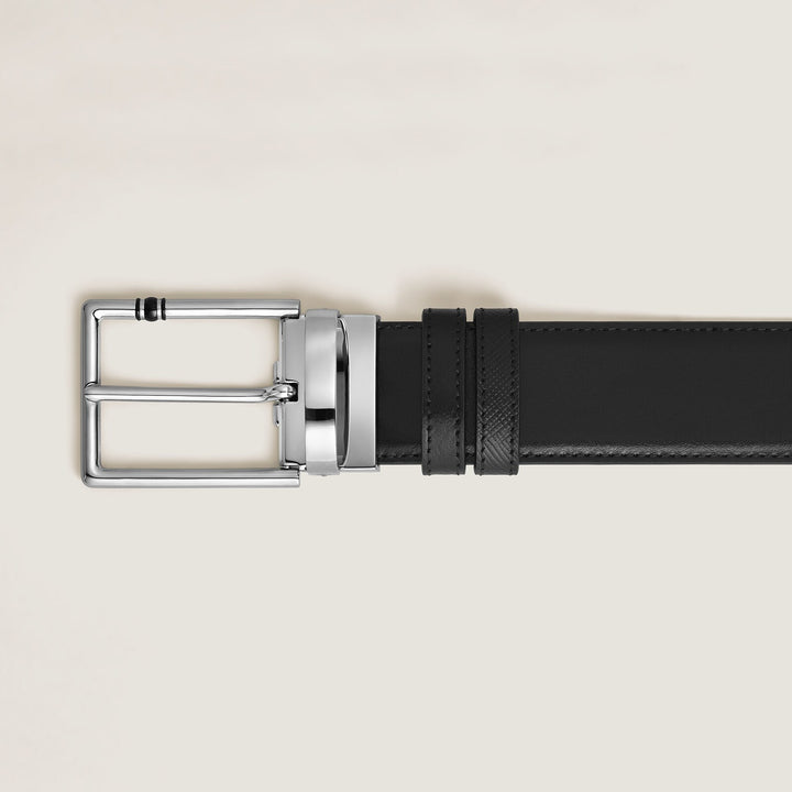 Montblanc 35 mm Reversible Belt in Leather with Rectangular Meisterstück Buckle MB222215
