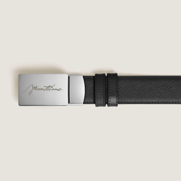 Montblanc 30 mm Reversible Belt in Sartorial Leather with Plate Buckle MB222227