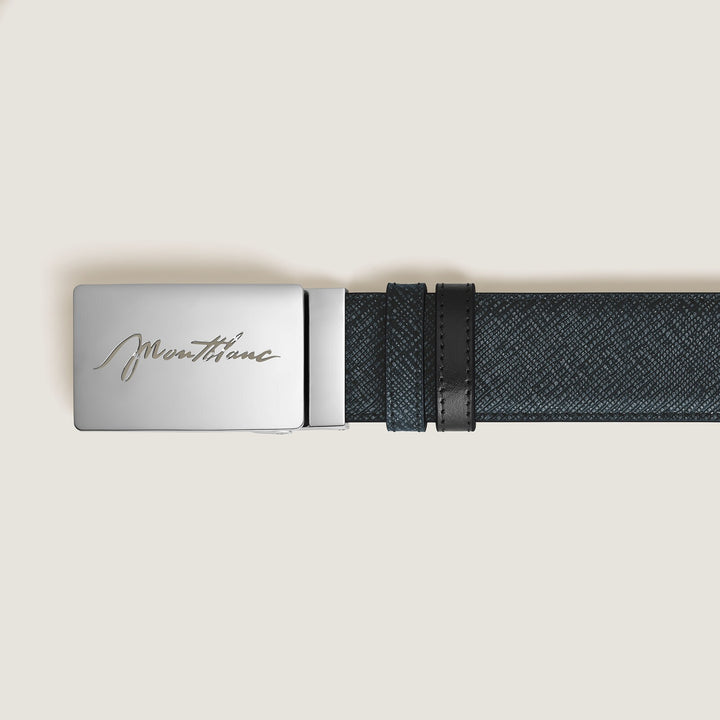 Montblanc 35 mm Reversible Belt in Sartorial Leather with Plate Buckle MB222233