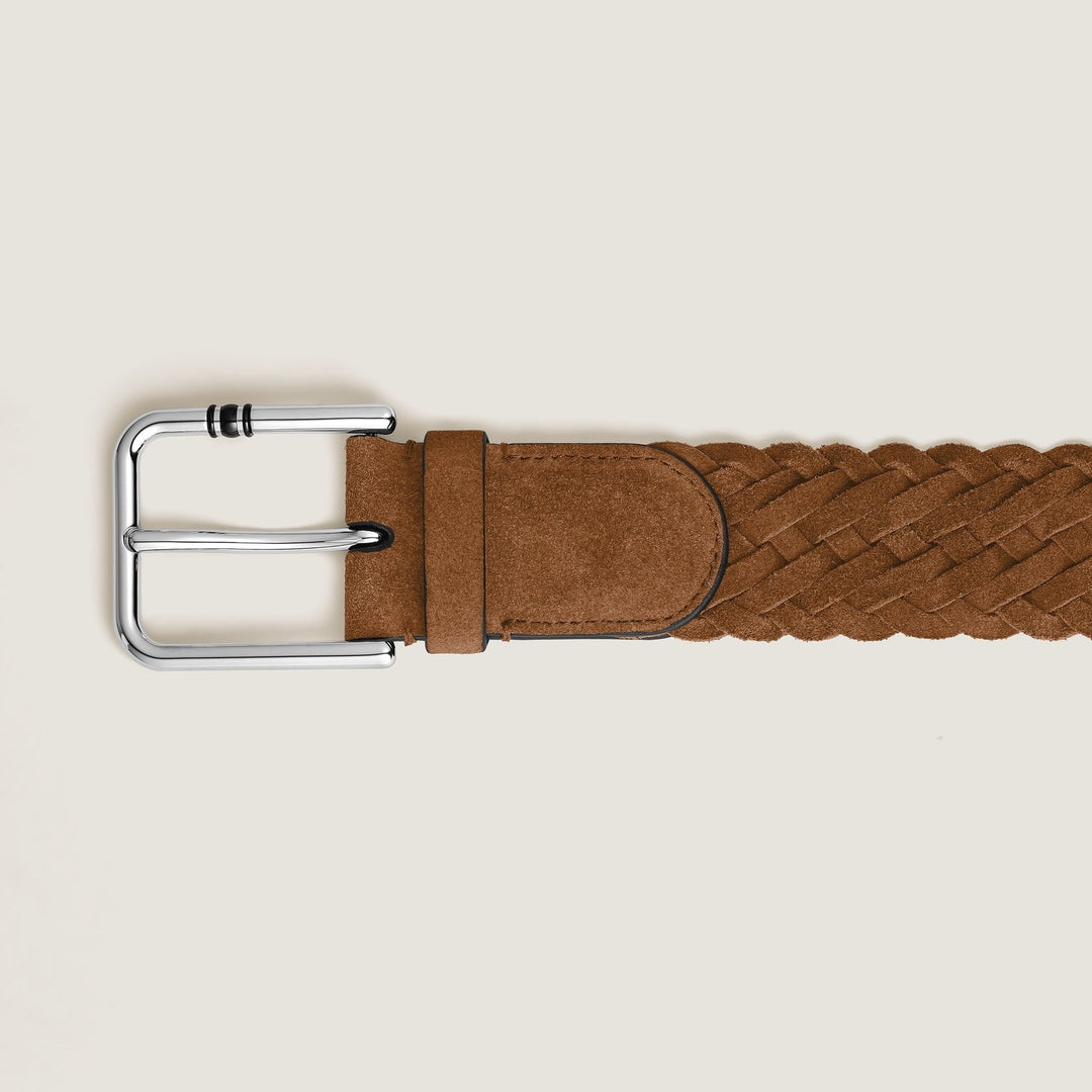 Montblanc 35 mm Belt in Suede with Square Meisterstück Buckle S MB222241M