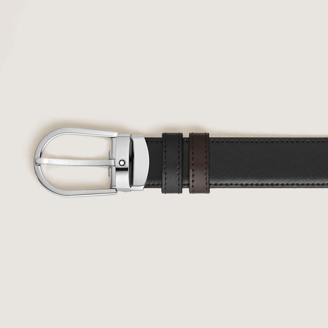 Montblanc Horseshoe 30 mm Reversible Belt in Meisterstück Leather MB222371