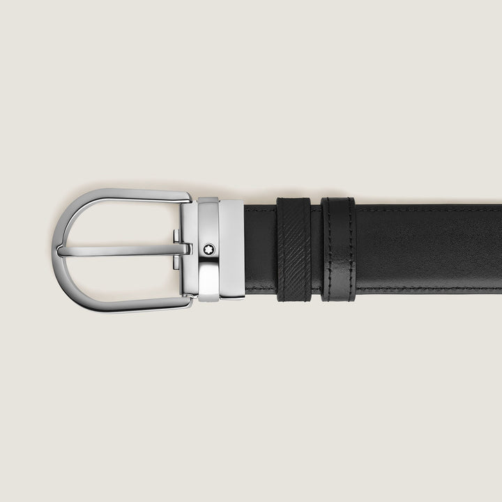 Montblanc Horseshoe 35 mm Reversible Belt in Sartorial Leather MB222383