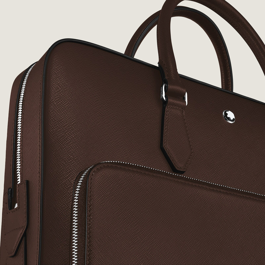Montblanc Medium Briefcase with Pocket in Sartorial Leather MB222925