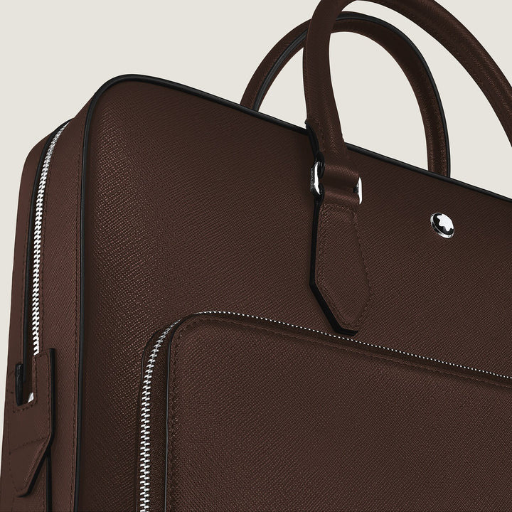 Montblanc Medium Briefcase with Pocket in Sartorial Leather MB222925