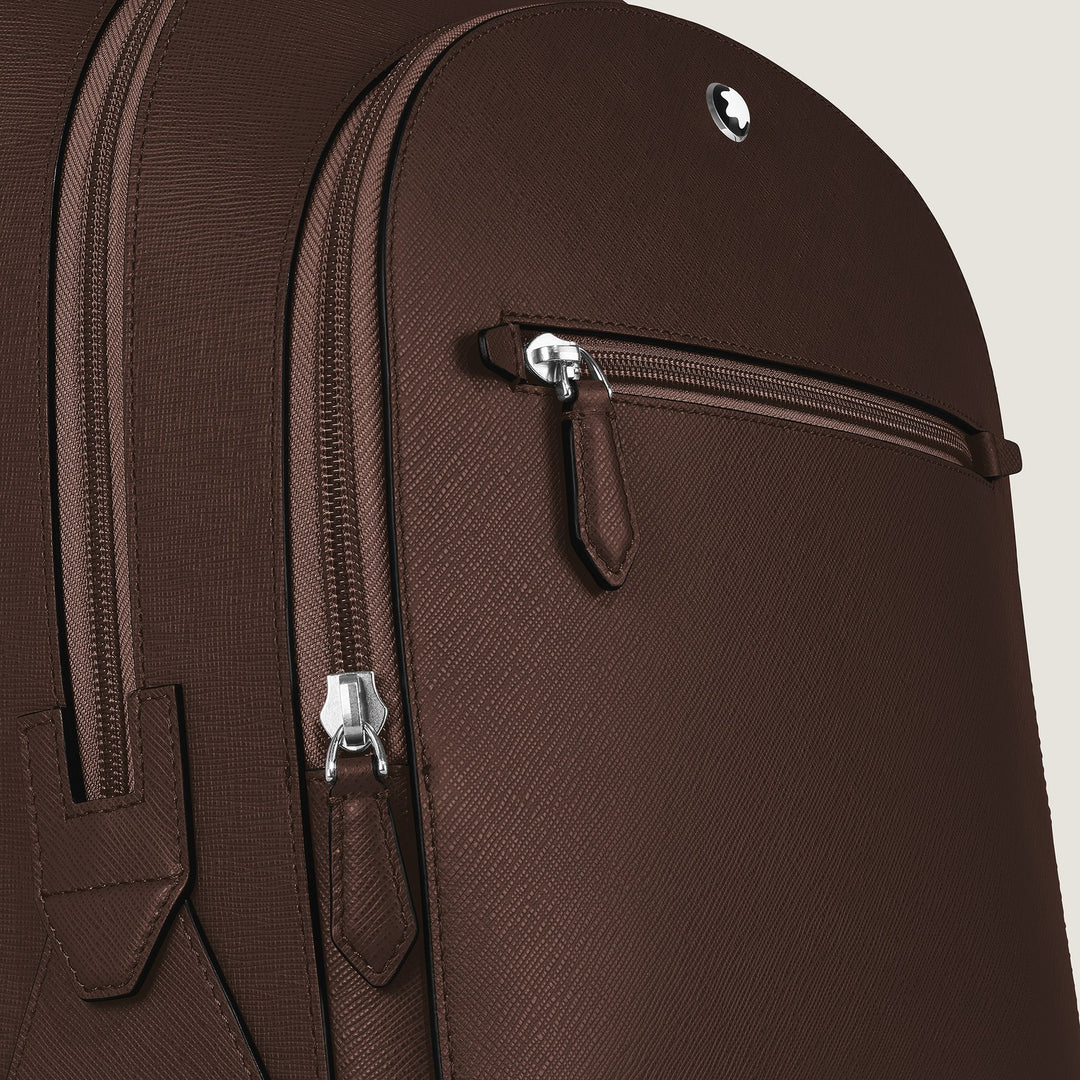 Montblanc Medium Backpack with 3 Compartments in Sartorial Leather MB222929