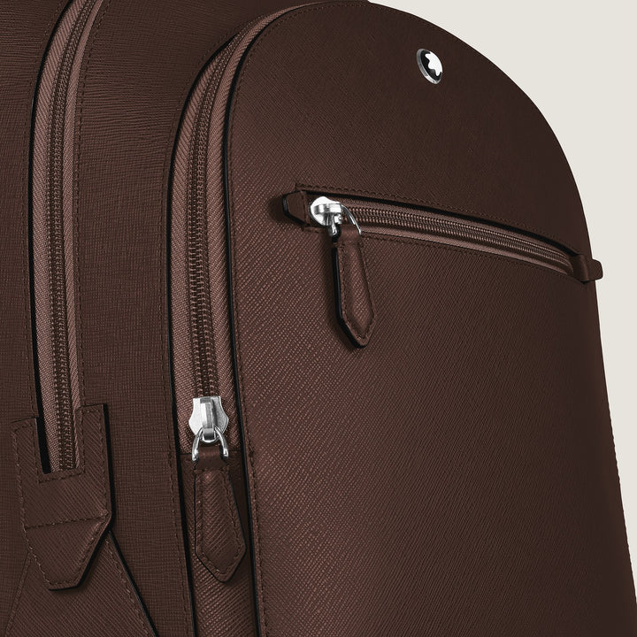Montblanc Medium Backpack with 3 Compartments in Sartorial Leather MB222929