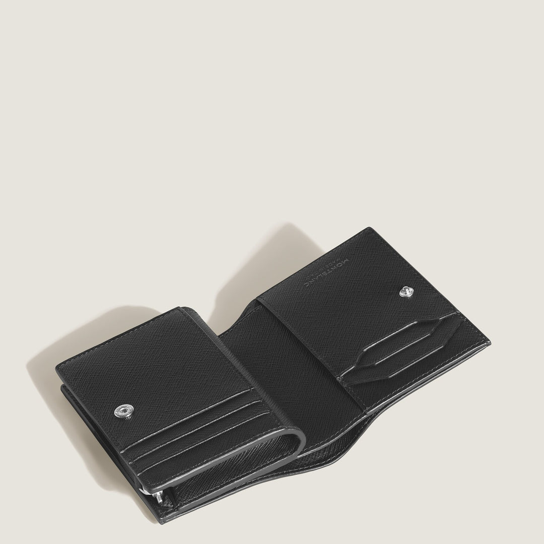 Montblanc Compact Wallet 6cc with zip in Sartorial Leather MB222977