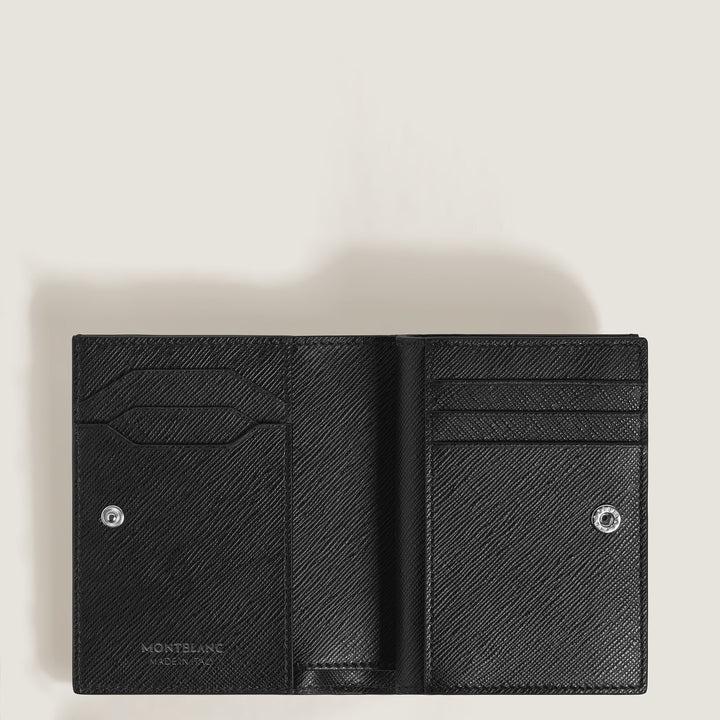 Montblanc Compact Wallet 6cc with zip in Sartorial Leather MB222977