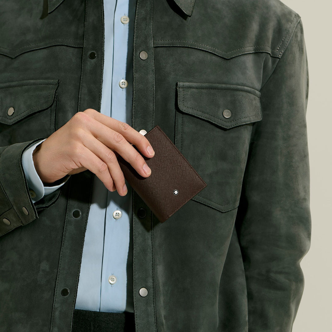 Montblanc Mini Wallet 4cc in Sartorial Leather MB222989