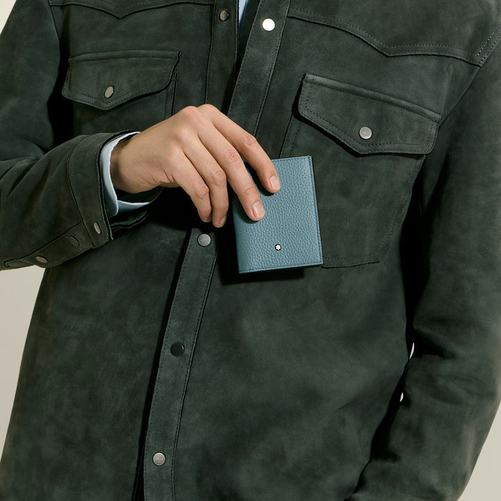 Montblanc Mini Wallet 4cc in Grain Leather MB222997