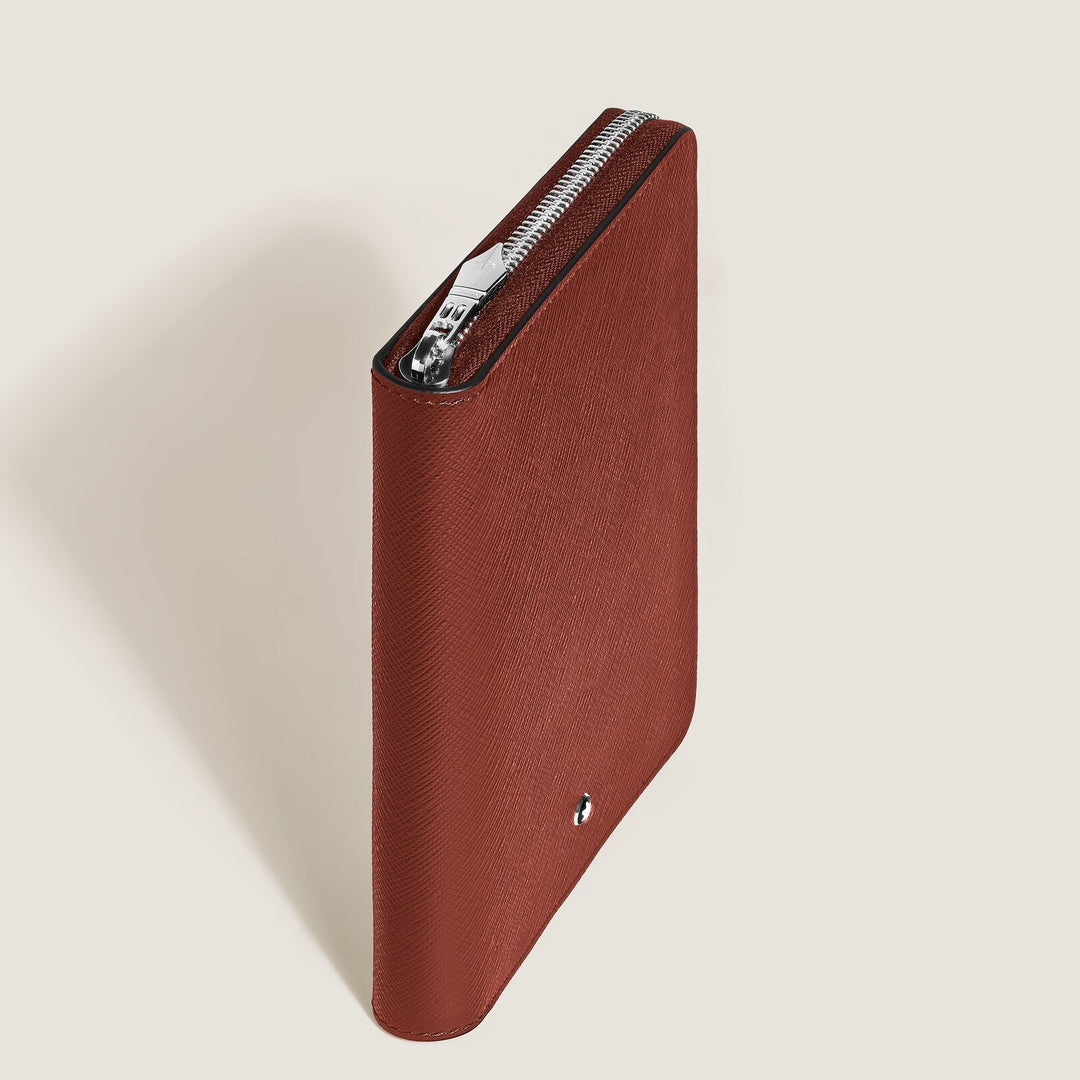 Montblanc 5 Pen Pouch with zip in Sartorial Leather MB223035
