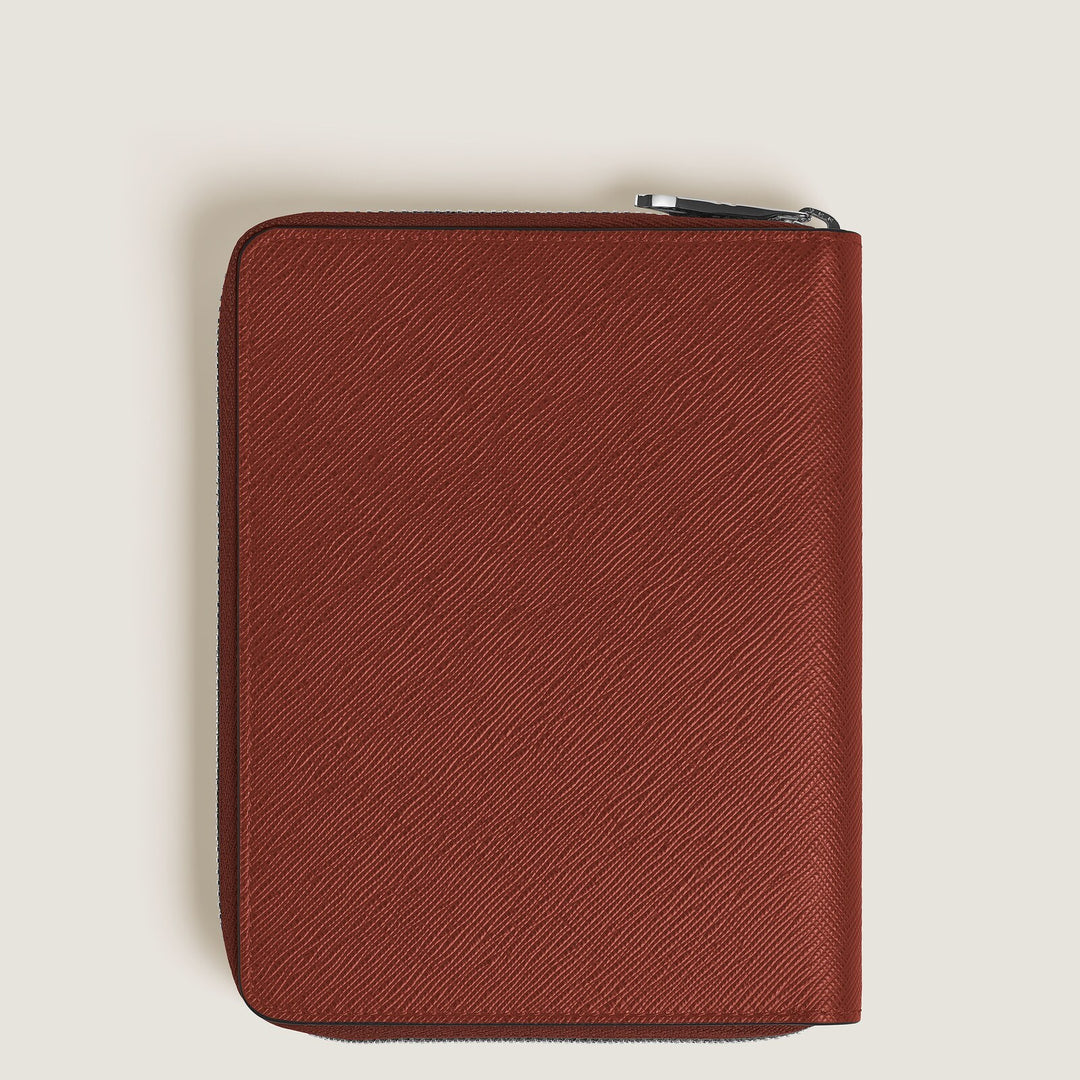 Montblanc 5 Pen Pouch with zip in Sartorial Leather MB223035