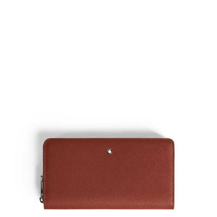 Montblanc Wallet 12cc with zip in Sartorial Leather MB223119