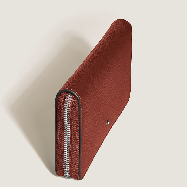 Montblanc Wallet 12cc with zip in Sartorial Leather MB223119