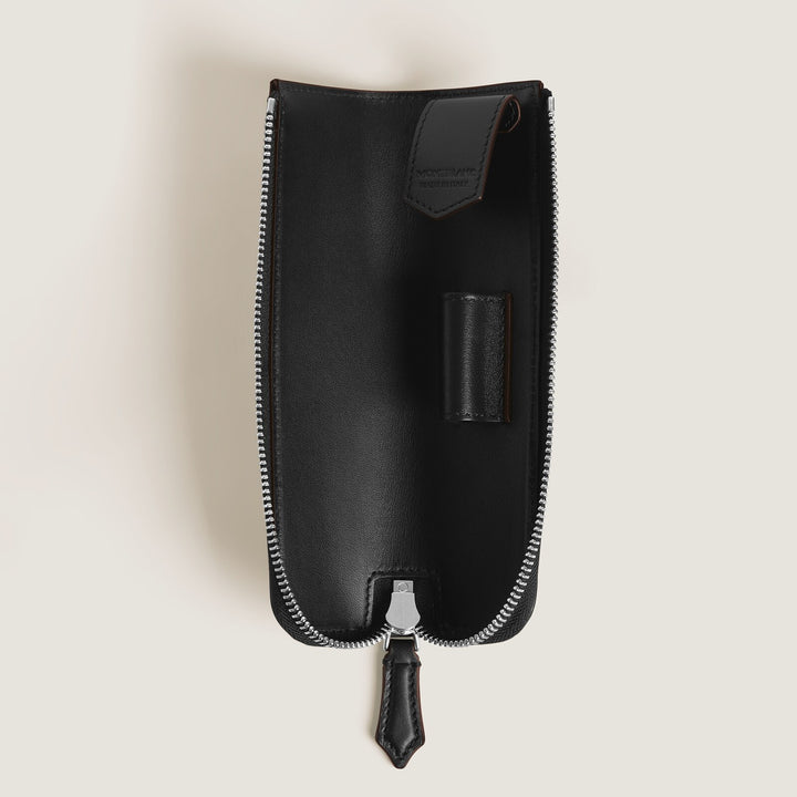 Montblanc 1 Pen Pouch with zip in Sartorial Leather MB223125
