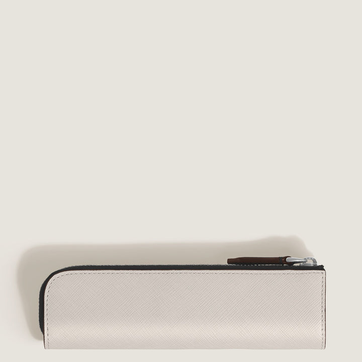 Montblanc 1 Pen Pouch with zip in Sartorial Leather MB223125