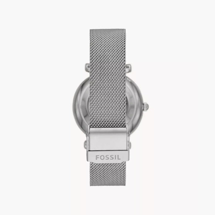 Fossil Carlie Automatic Stainless Steel Mesh Watch