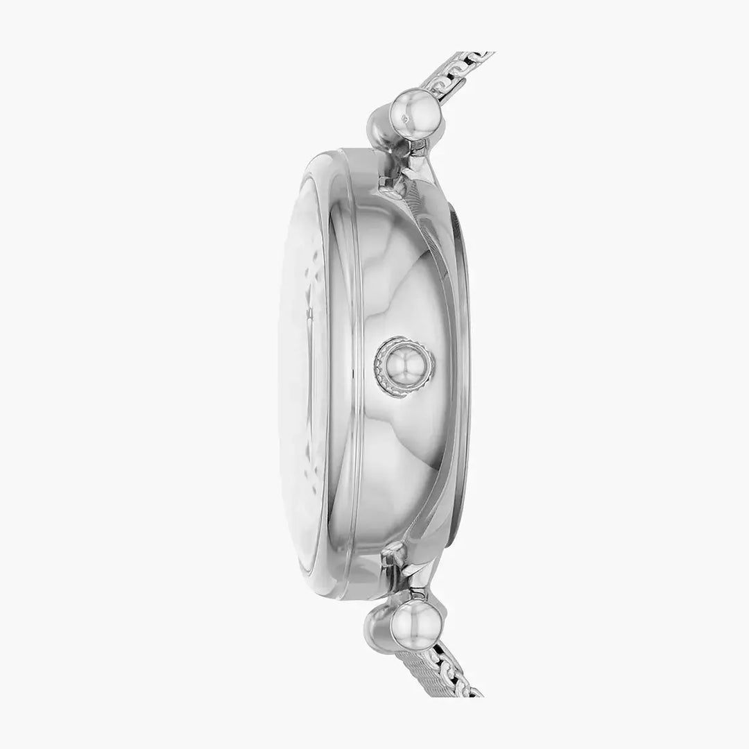 Fossil Carlie Mini Automatic Stainless Steel Mesh Watch