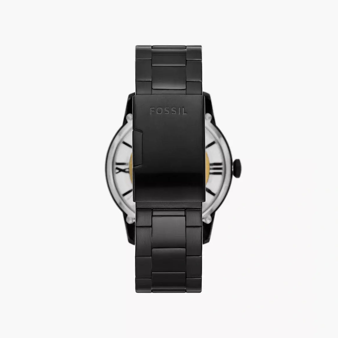 Fossil 44mm Townsman Automatic Black Stainless Steel Watch
