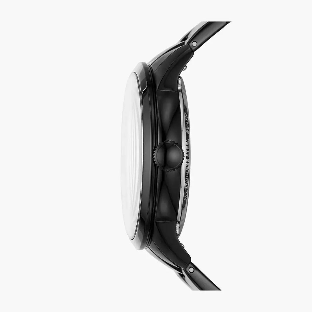 Fossil 44mm Townsman Automatic Black Stainless Steel Watch