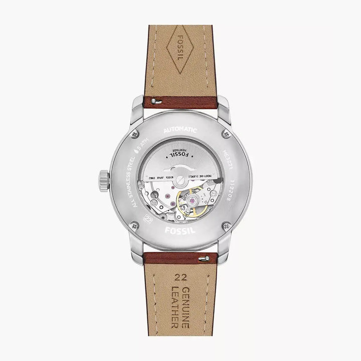 Fossil Fossil Heritage Automatic Brown LiteHide™ Leather Watch