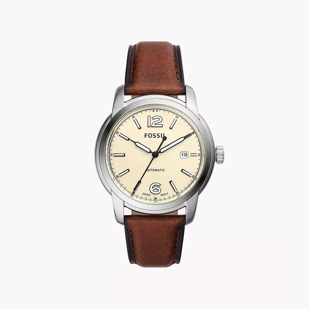 Fossil Fossil Heritage Automatic Brown LiteHide™ Leather Watch