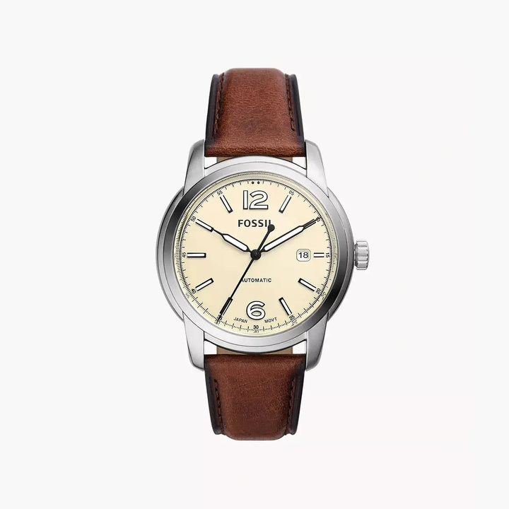 Fossil Fossil Heritage Automatic Brown LiteHide™ Leather Watch