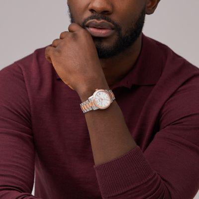 Fossil Fossil Heritage Automatic Two-Tone Stainless Steel Watch