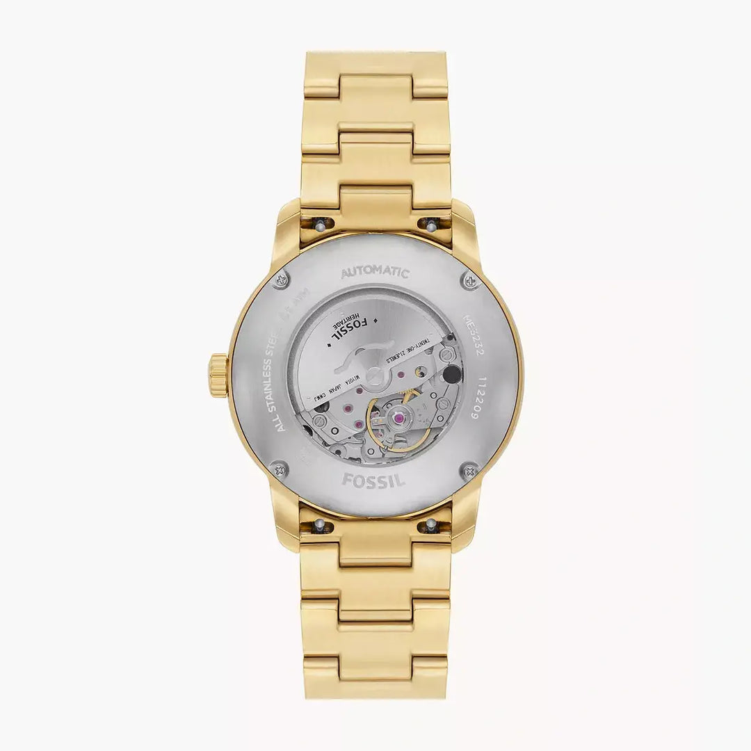 Fossil Fossil Heritage Automatic Gold-Tone Stainless Steel Watch