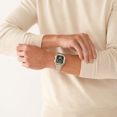 Fossil Inscription Automatic Two-Tone Stainless Steel Watch