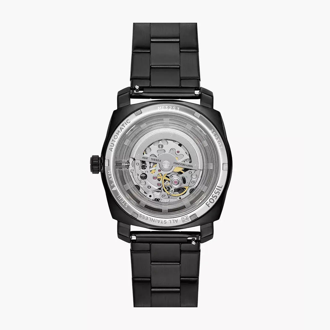 Fossil Machine Automatic Black Stainless Steel Watch