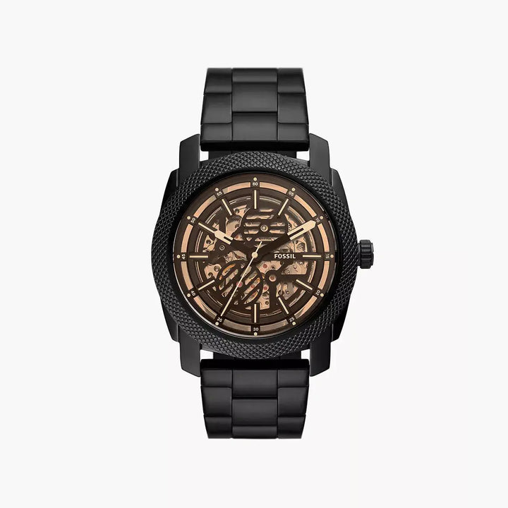 Fossil Machine Automatic Black Stainless Steel Watch