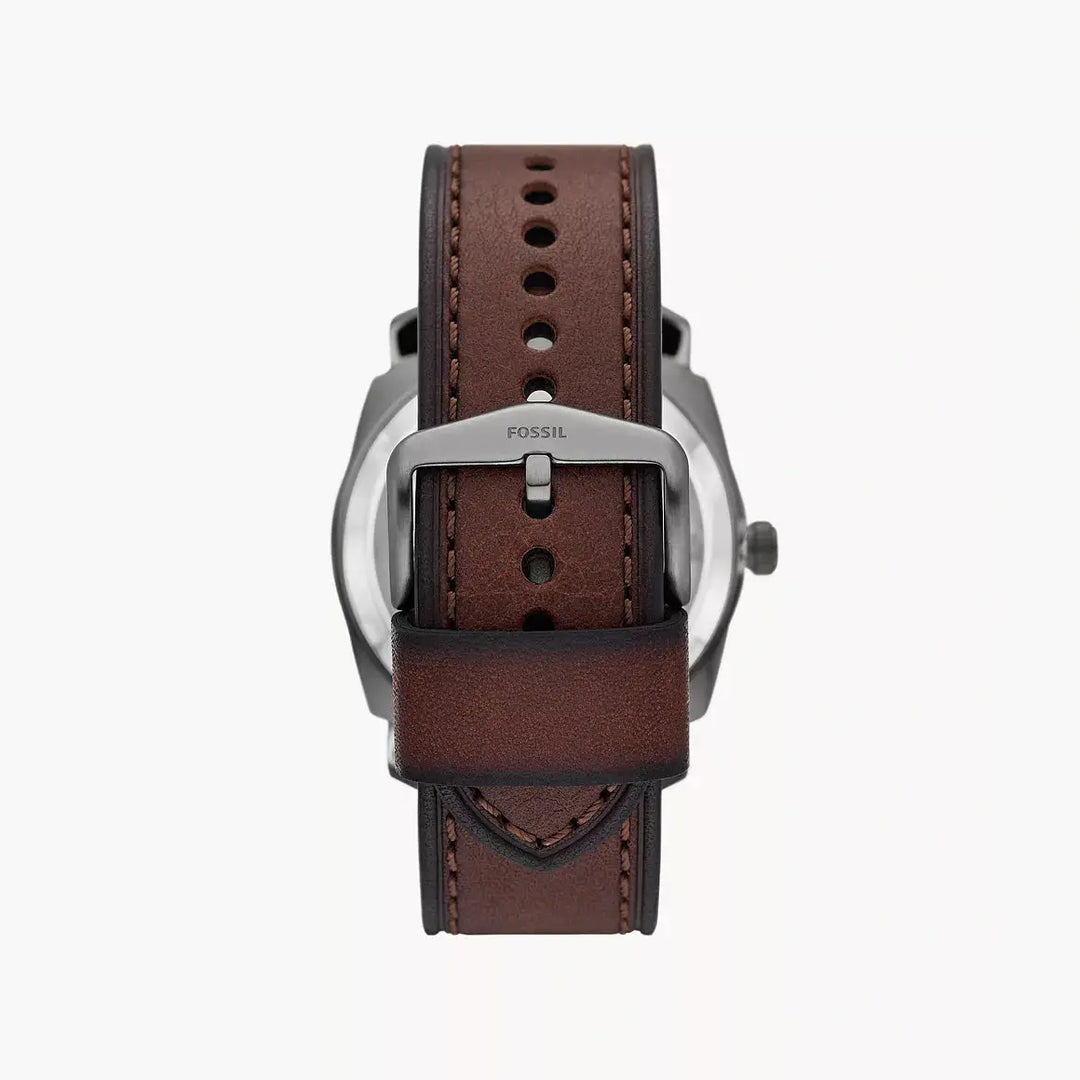 Fossil Machine Automatic Brown LiteHide™ Leather Watch