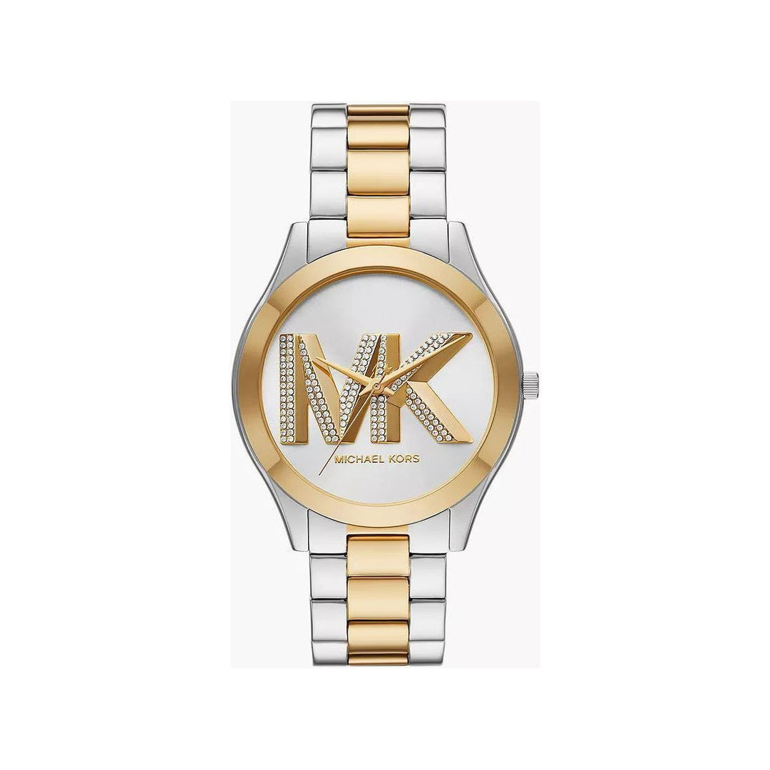 Michael Kors Slim Runway Three-Hand Two-Tone Stainless Steel Watch MK4735