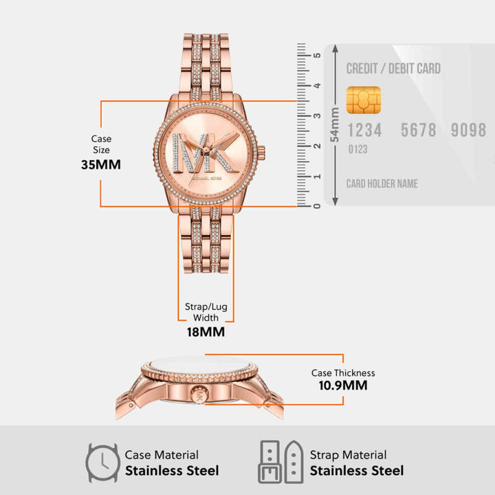 Michael Kors Bryant MK7541 Rose Gold Dial Women&