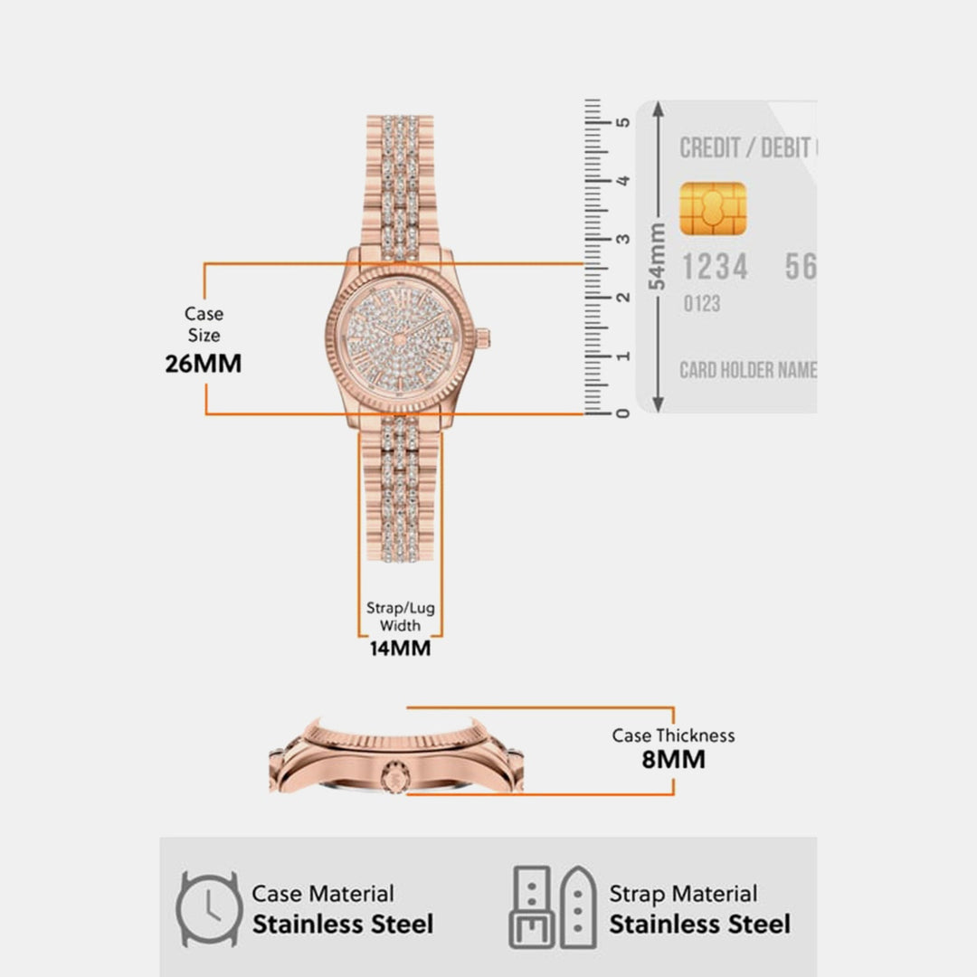 Michael Kors MK7576 Rose Gold Dial Women&