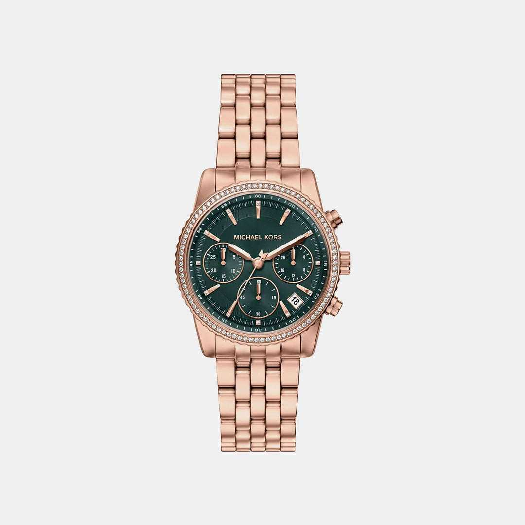 Michael Kors Bryant MK7600 Green Dial Women&