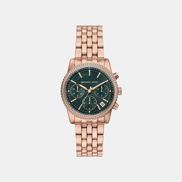 Michael Kors Bryant MK7600 Green Dial Women&