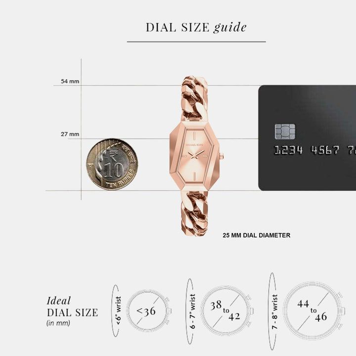 Michael Kors MK7601 Rose Gold Dial Women&
