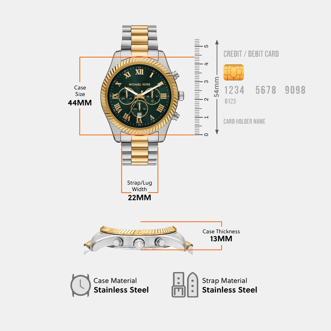 Michael Kors MK9277 Green Dial Men&