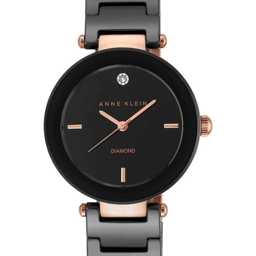 Anne Klein AK1018RGBKJ Analog Watch For Women