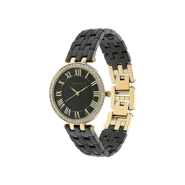 Anne Klein AK2130BKGBJ Analog Watch For Women