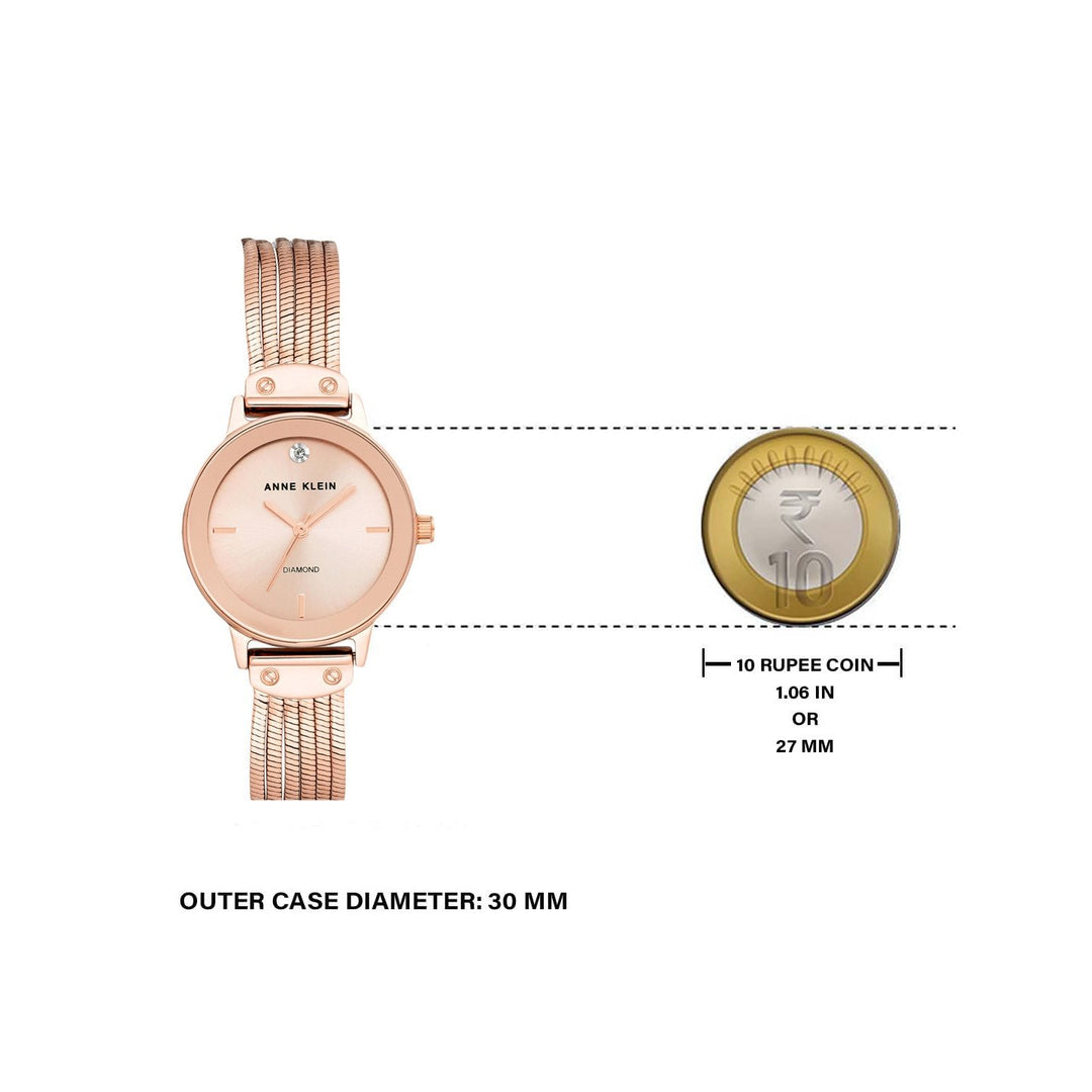 Anne Klein AK3220RGRG Analog Watch For Women