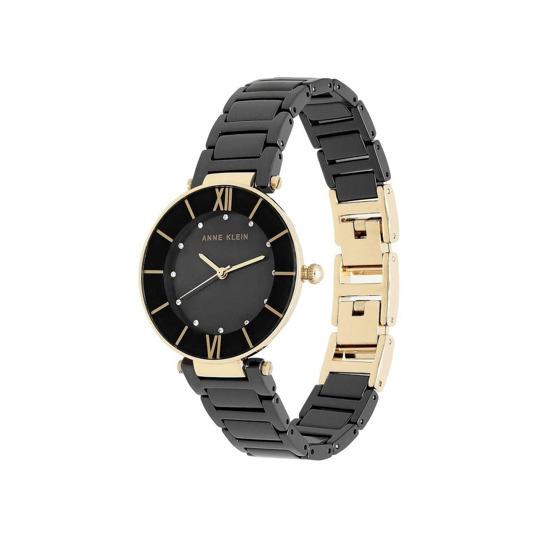 Anne Klein NBAK3266BKRG Analog Watch For Women