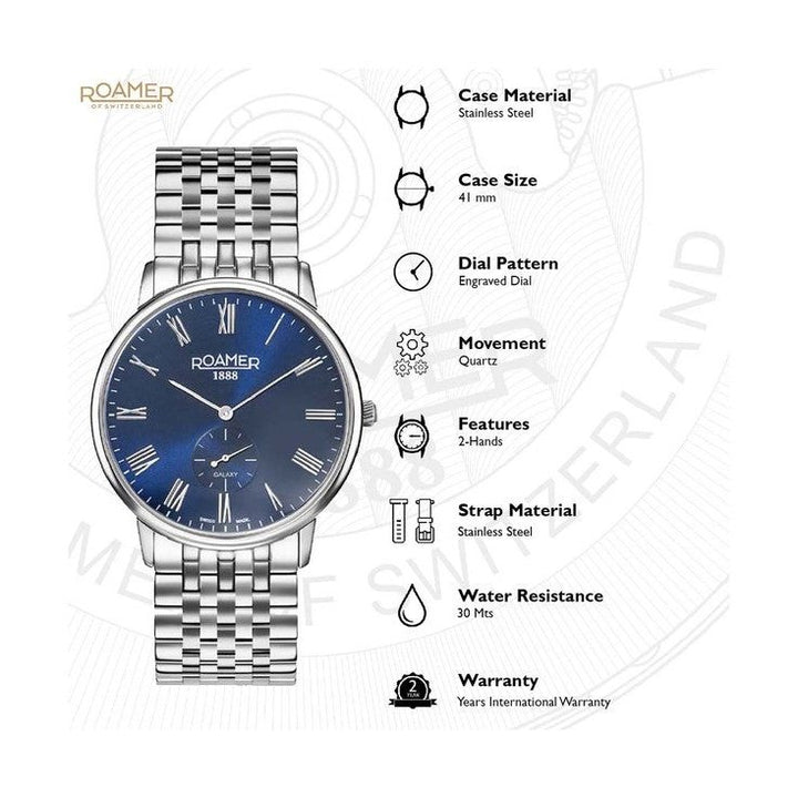 Roamer 620710 41 45 50 Galaxy Watch For Men